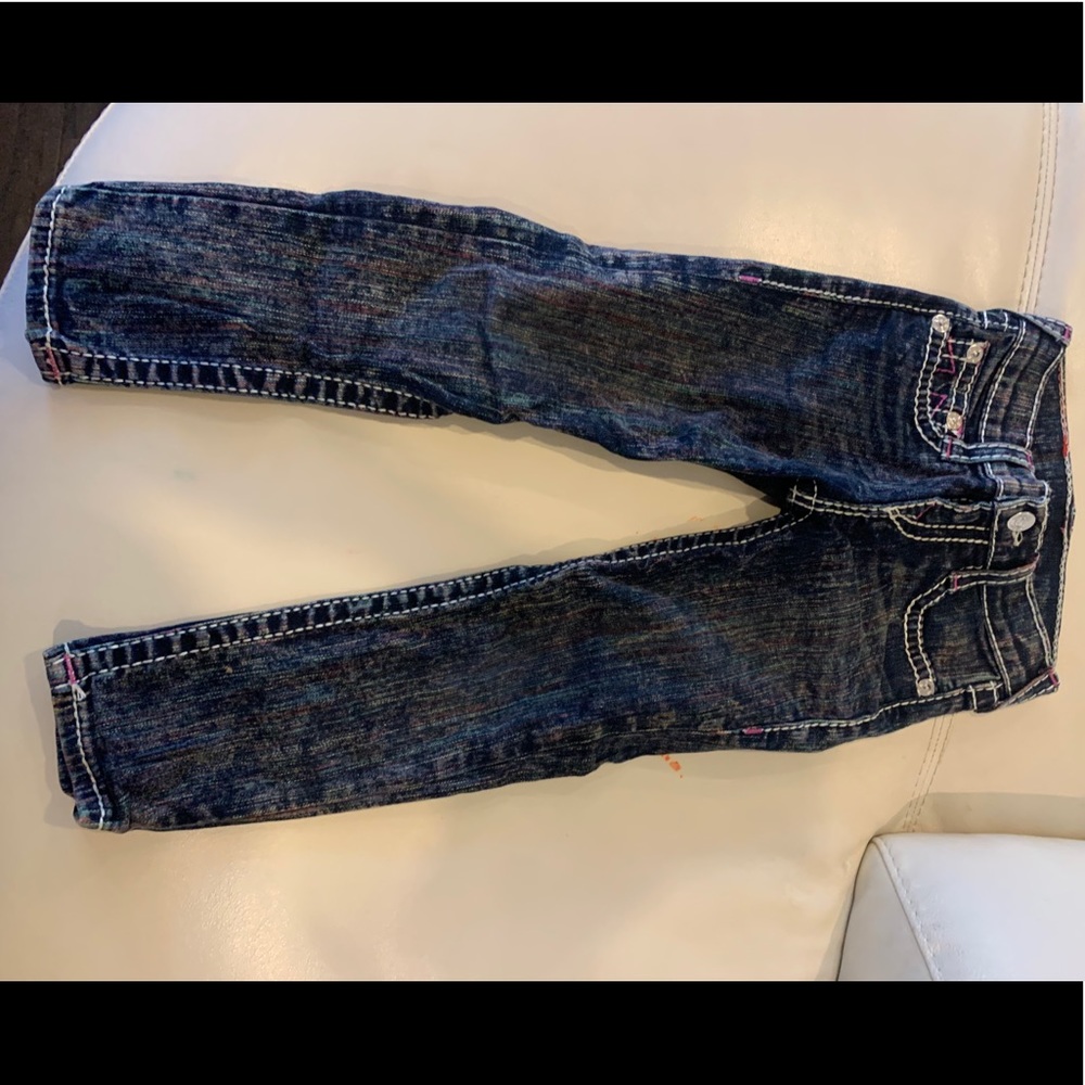 True Religion size 5 with adjustable straps